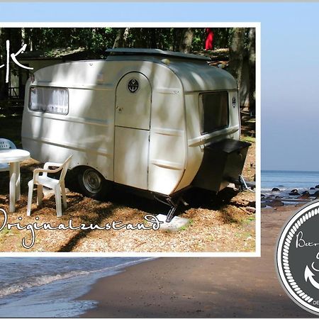DDR Wohnwagen direkt am Strand Dranske Exterior foto