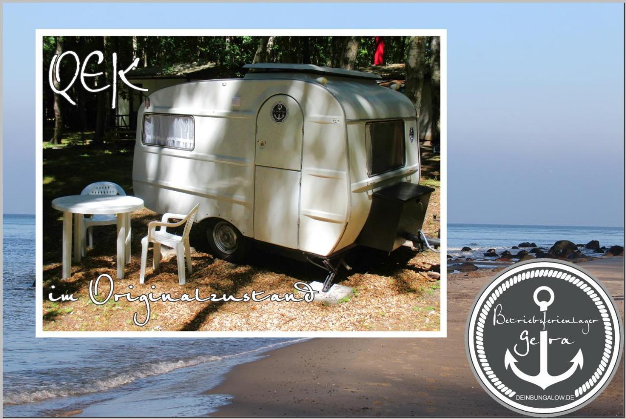 DDR Wohnwagen direkt am Strand Dranske Exterior foto