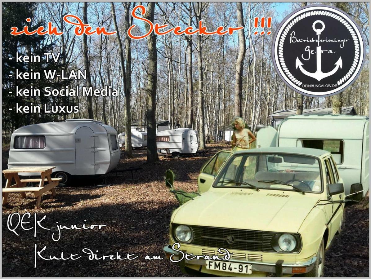 DDR Wohnwagen direkt am Strand Dranske Exterior foto